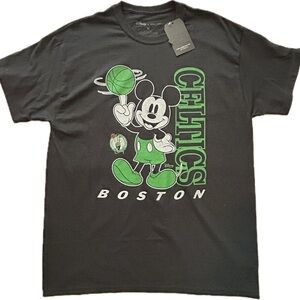 Disney Junk Food Boston Celtics Mickey Mouse Graphic T Shirt NWT M
